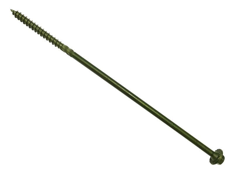 Forgefix 20TF200 Timber Fixing Screws Green Treated 6.3 X 200Mm Bag 20 - Image 1