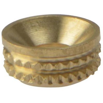 Forgefix 100SCS8B Screw Cup Sockets Solid Brass Polished No. 8 Bag 100 - Thumbnail 2
