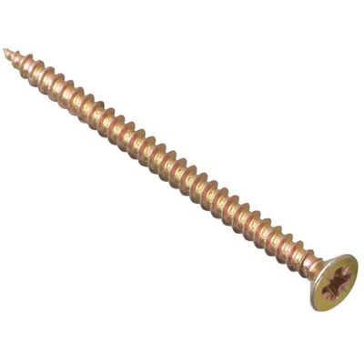 Forgefix MPS4560Y Multi-Purpose Pozi Compatible Screw Csk St Zyp 4.5 X 60Mm Box 100 - Thumbnail 2