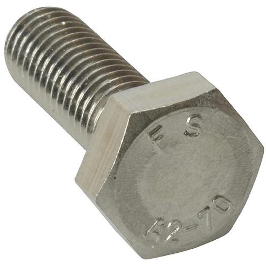 Forgefix High Tensile Set Screw Zp M10 X 30mm Bag 10 - Grey - Image 1