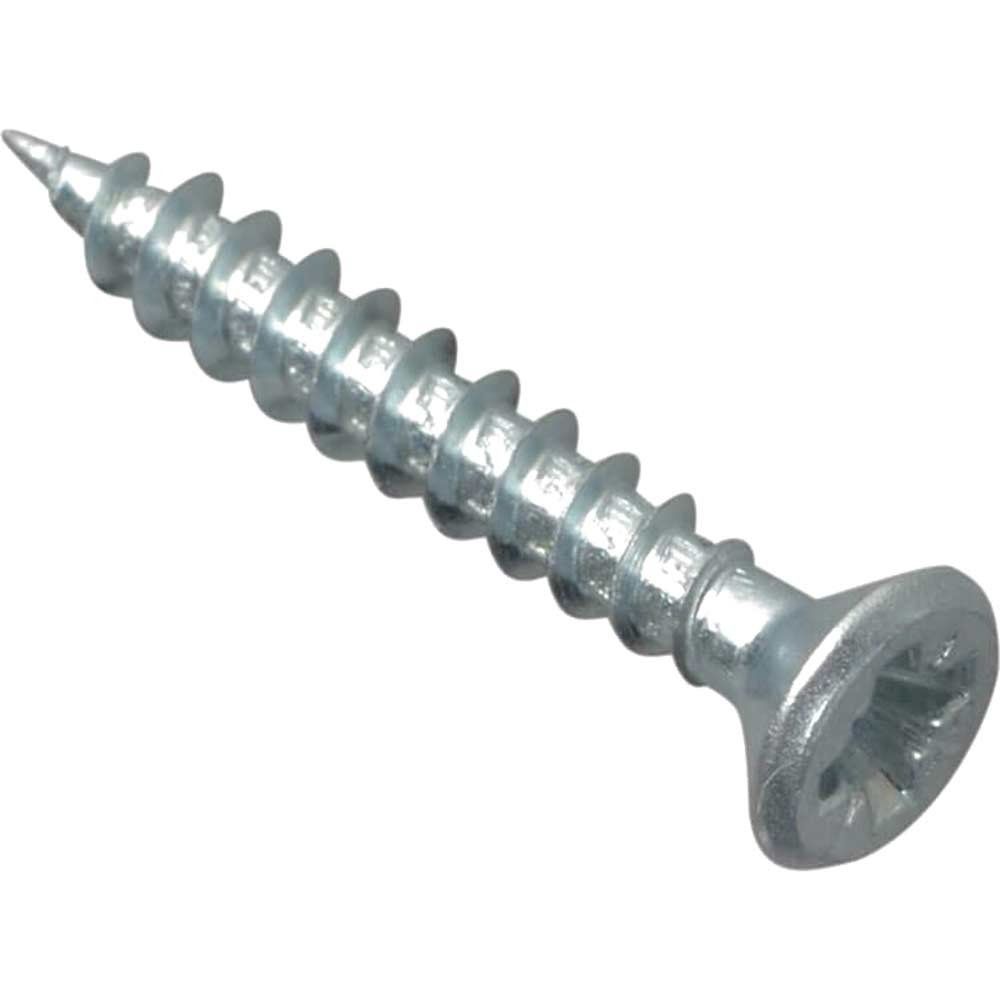 Forgefix MPS3530ZP Multi-Purpose Pozi Compatible Screw Csk St Zp 3.5 X 30Mm Box 200 - Image 1