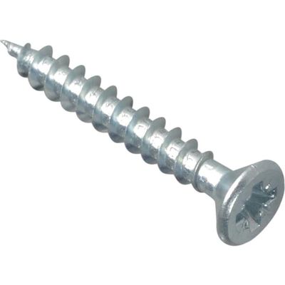 Forgefix MPS430ZP Multi-Purpose Pozi Compatible Screw Csk St Zp 4 X 30Mm Box 200
