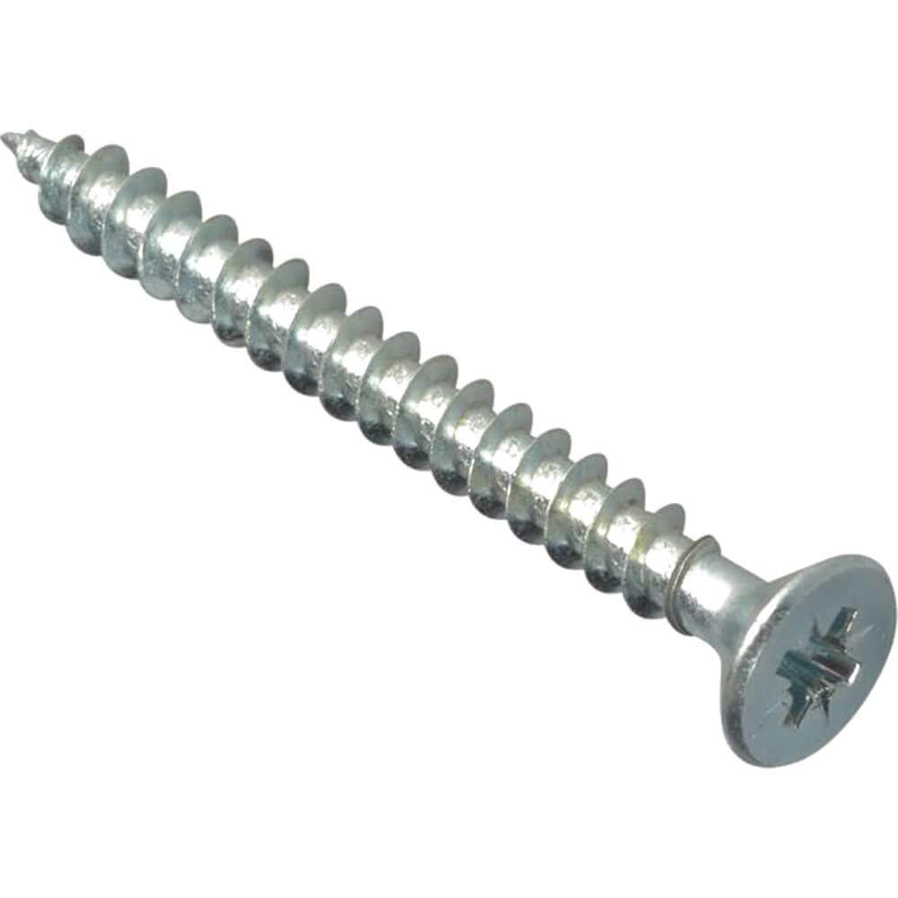 Forgefix Multi Purpose Zinc Plated Screws 5mm 50mm Pack of 200 - Image 1