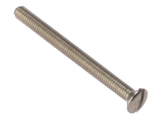 Forgefix Socket Screw Slotted Raised Head Nickel Plated 3.5 X 25mm Bag 100 - Grey - Thumbnail 2