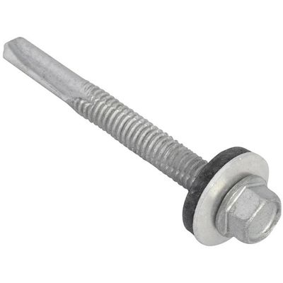 Forgefix TFHH5551 Techfast Hex Head Roofing Screw Self-Drill Heavy Section 5.5 X 51Mm Pack 100 - Thumbnail 2