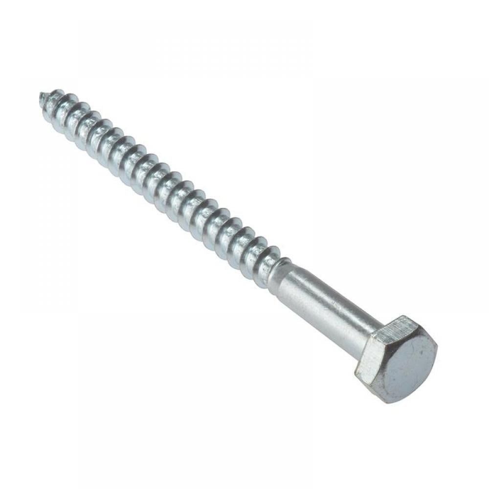 Forgefix 10CS10100 Coach Screw Hexagon Head Single Thread Zp M10 X 100Mm Bag 10 - Image 1