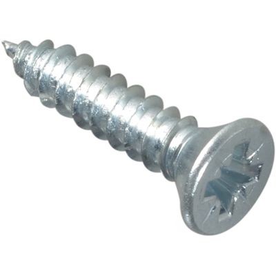 Forgefix Self-Tapping Screw Pozi Compatible Pan Head Zp 3/4In X 8 Forgepack30 - Grey