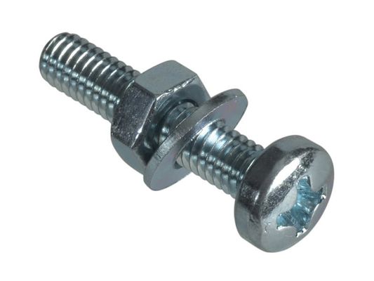 Forgefix Machine Screw Pozi Pan Head Zp M4 X 20mm Forge Pack 18 - Grey