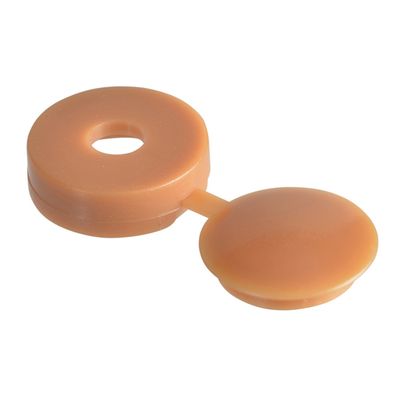 Hinged Cover Cap Light Brown No. 6-8 Forgepack 20 - Brown