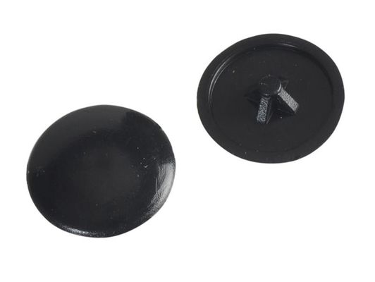ForgeFix black Pozi push-on cover caps for No.6-8 screws pack of 50 - Black - Thumbnail 2