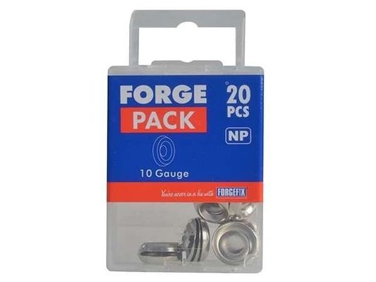 Forgepack FPSCW8N Screw Cup Washers - Nickel Plated No. 8ftS (Pack Of 20)