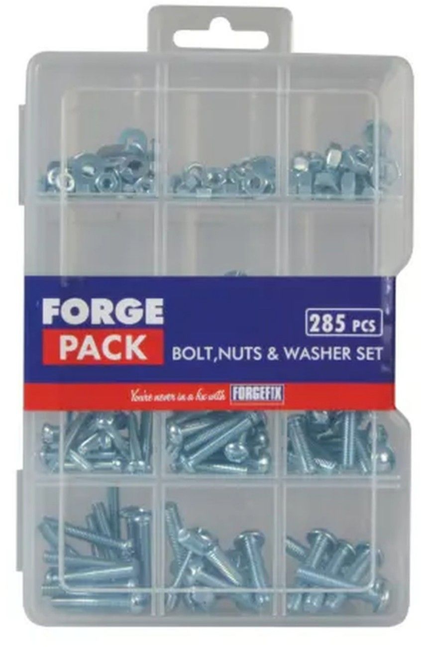 Forgefix FPNWSET Bolt Nut & Washer Kit Forgepack 285 Piece - Image 1