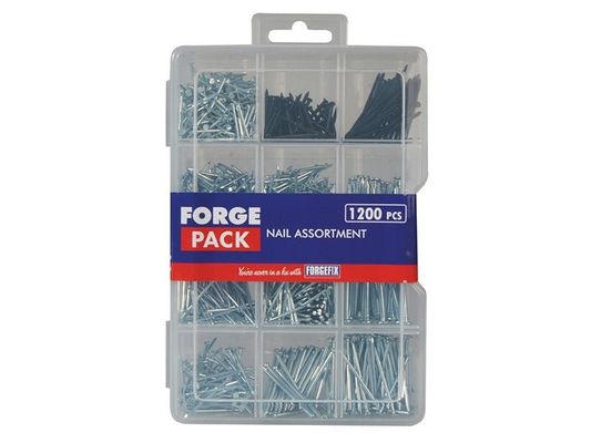 Forgefix FPNLSET Assorted Nail Kit Forgepack Kit 1200 Piece