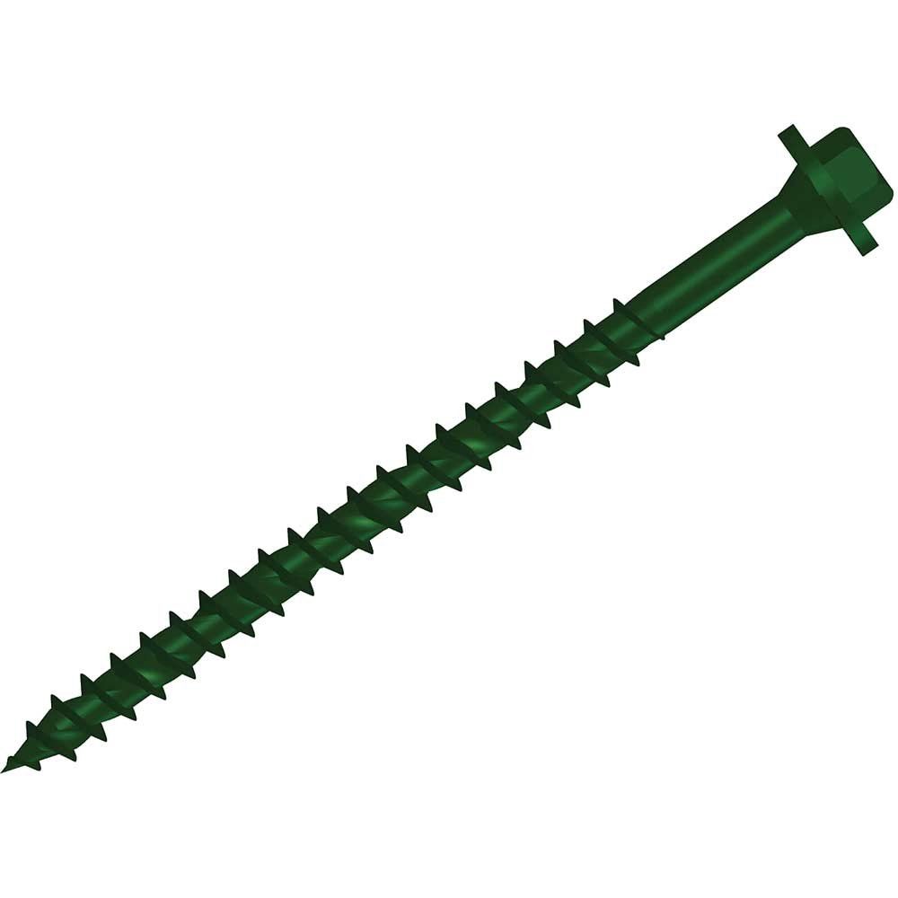 Forgefix FFTF7150 Hexagonal/Torx® Compatible Timber T30 Screws Green 7X150Mm Tub 50 - Image 1