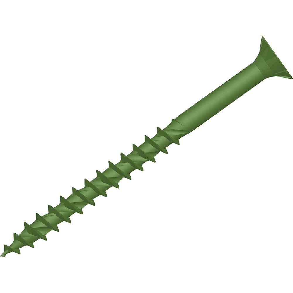 Forgefix FFDS4575GT Forgefast Torx® Compatible Decking Screws Csk Green 4.5X75 T25 Tub 400 - Image 1