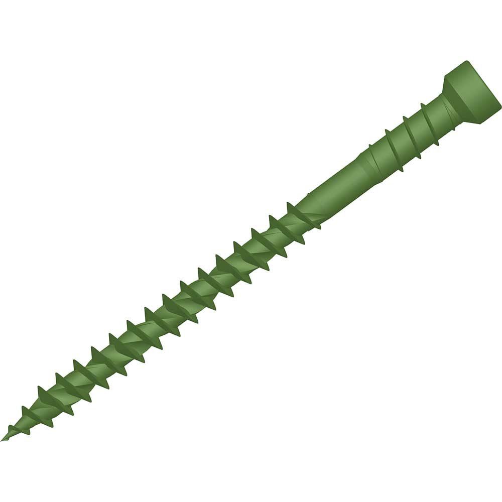 Forgefix FFDSC4550GT Forgefast Torx® Compatible Decking Screws Reduced Head Green 4.5X50 T15 Tub 600 - Image 1