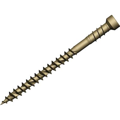Forgefix FFDSC4550TT Forgefast Torx® Compatible Decking Screws Reduced Head Tan 4.5X50 T15 Tub 600