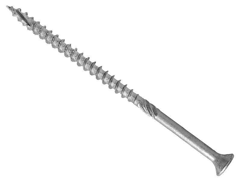 Forgefix Forgefast Exterior Elite 2000 Pozi Compatible Wood Screw 4 X 30mm Box 400 - Grey - Image 1