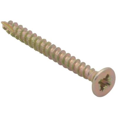 Forgefix SPE3550Y Spectre™ Pz Compatible Wood Screw Csk Zyp 3.5 X 50Mm Box 200 - Thumbnail 2