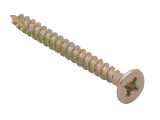Forgefix SPE440Y Spectre™ Pz Compatible Wood Screw Csk Zyp 4.0 X 40Mm Box 200