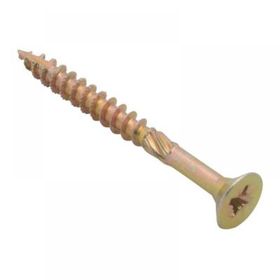 Forgefix SPE450Y Spectre™ Pz Compatible Wood Screw Csk Zyp 4.0 X 50Mm Box 200