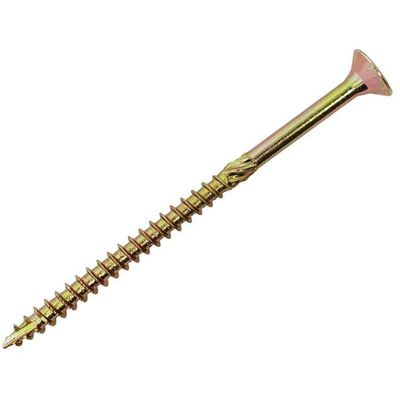 Forgefix SPE5120Y Spectre™ Pz Compatible Wood Screw Csk Zyp 5.0 X 120Mm Box 100 - Thumbnail 2