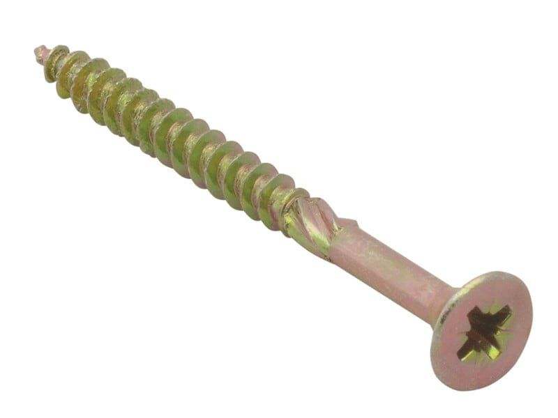 Forgefix SPE560Y Spectre™ Pz Compatible Wood Screw Csk Zyp 5.0 X 60Mm Box 100 - Image 1