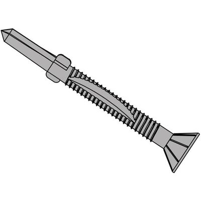 Forgefix TFCUWWSD5550H Techfast Timber To Steel Csk/Wing Screw No.5 Tip 5.5 X 50Mm Box 100 - Thumbnail 2
