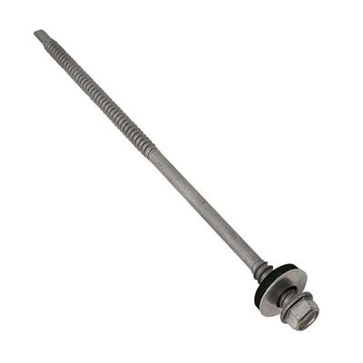 Forgefix Techfast Composite Panels To Steel Hex Screw No.3 Tip 5.5 X 115mm Box 100 - Grey - Thumbnail 2