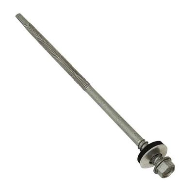 Forgefix Techfast Composite Panels To Steel Hex Screw No.5 Tip 5.5 X 125mm Box 100 - Grey - Thumbnail 2