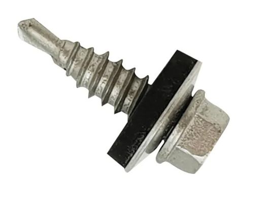 Forgefix TFHW16SD6322 Techfast Self-Drilling Stitching Hex Screw & Washer No.1 Tip 6.3 X 22Mm Box 100