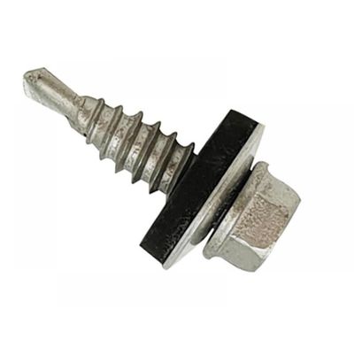 Forgefix TFHW16SD6322 Techfast Self-Drilling Stitching Hex Screw & Washer No.1 Tip 6.3 X 22Mm Box 100 - Thumbnail 2