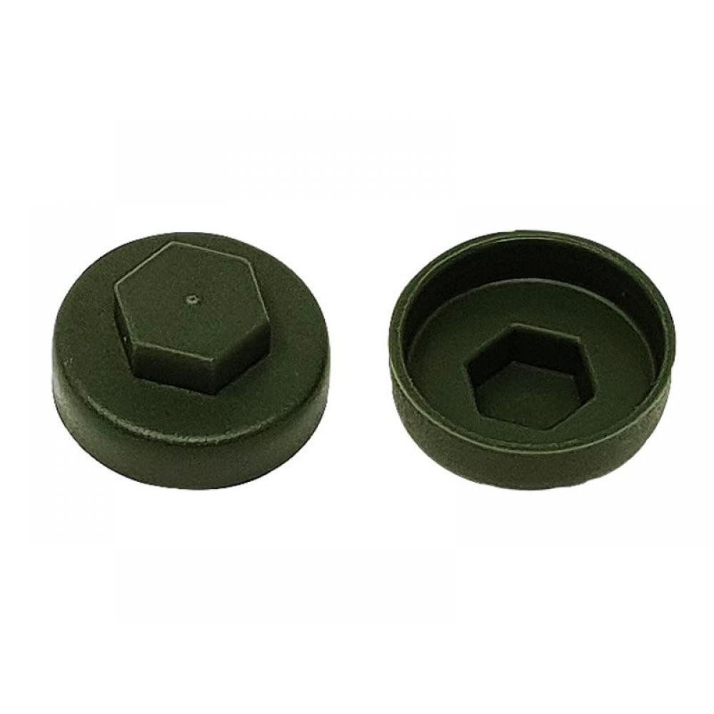 Forgefix TFCC19OG Techfast Cover Cap Olive Green 19Mm (Pack 100) - Image 1