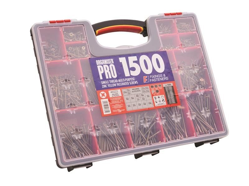 ForgeFix Screw Assortment & Case 1500pc - Image 1