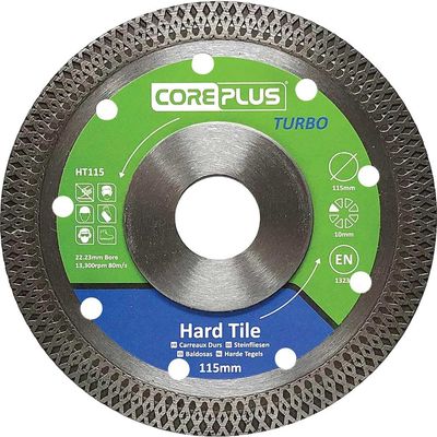 Coreplus CORDBHT115 Hard Tile Diamond Blades 115Mm (Box Of 1)