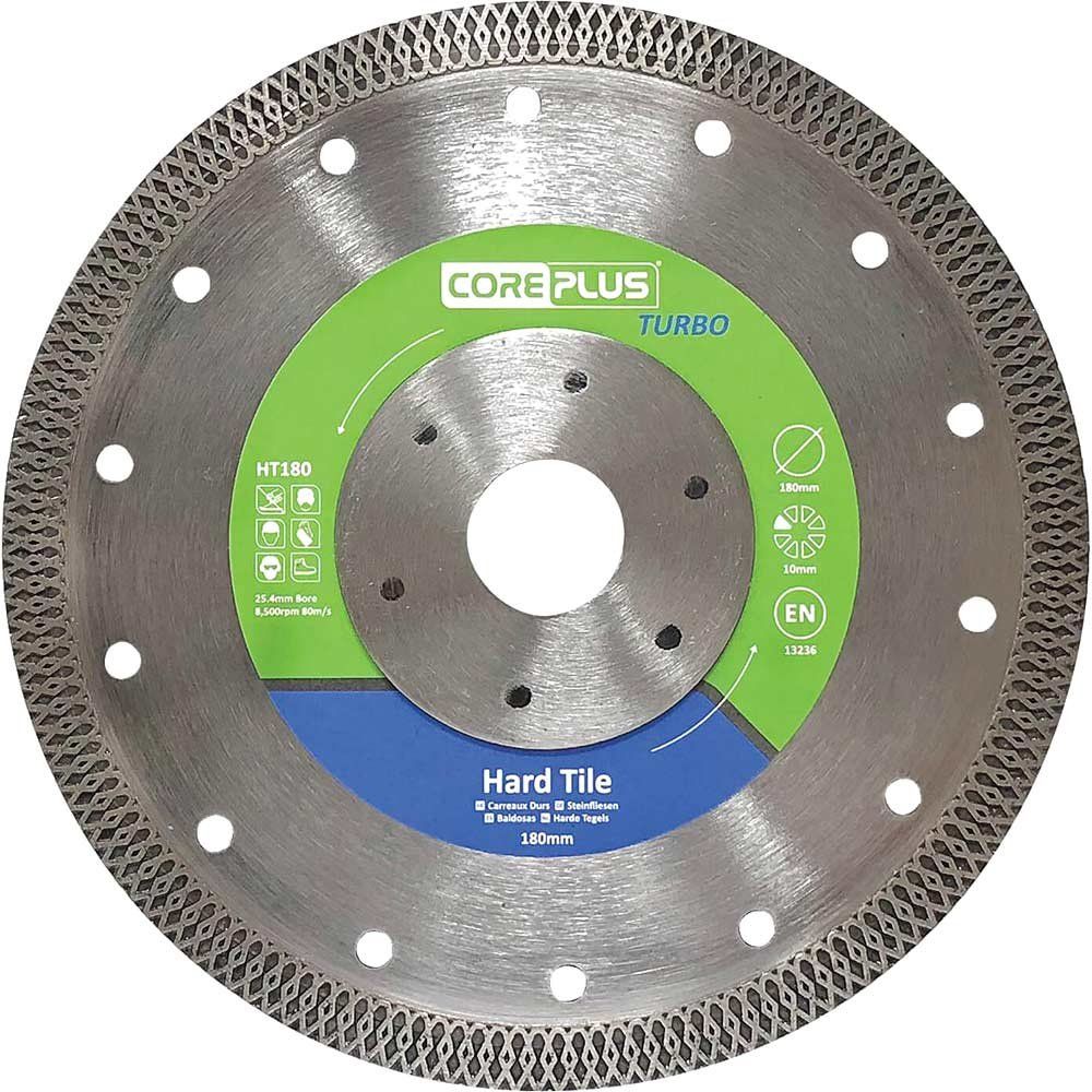 Coreplus CORDBHT180 Ht180 Hard Tile Turbo Diamond Blade 180Mm - Image 1
