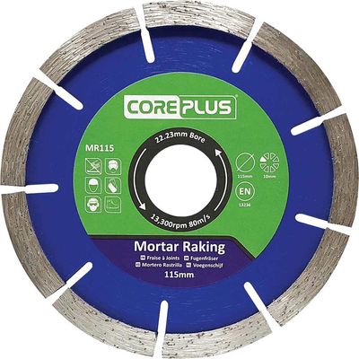 Coreplus CORDBMR115 Mr115 Mortar Raking Diamond Blade 115Mm