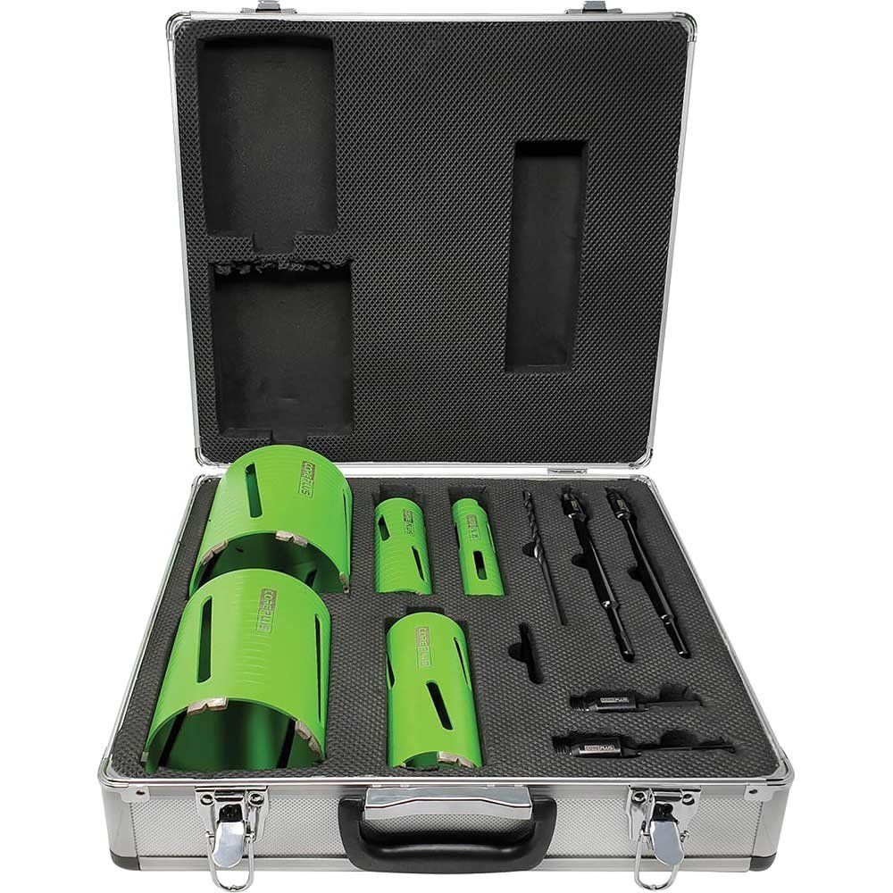 Coreplus CORDCDKIT11 Dcdkit11 Diamond Dry Core Drill Bit Set 11 Piece - Image 1