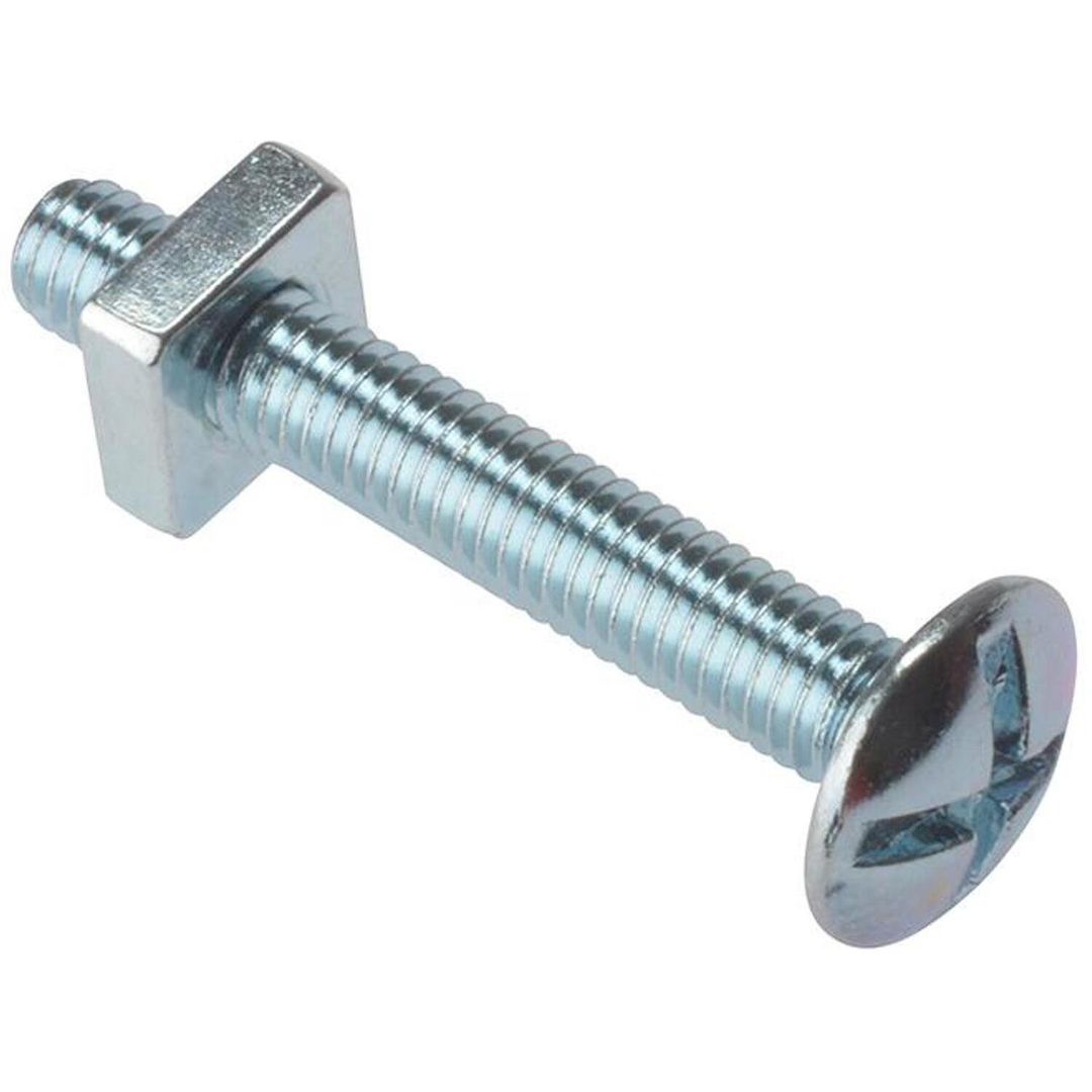 Forgefix Roofing Bolt Zp M8 X 40mm Bag 25 - Grey - Image 1
