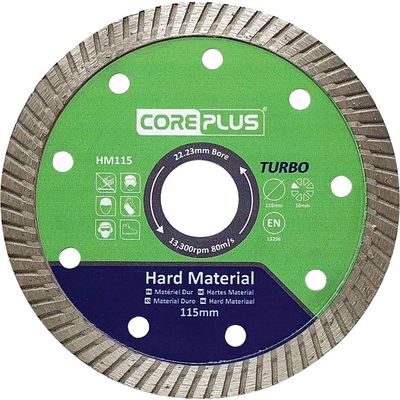 Coreplus CORDBHM115 Hm115 Hard Material Turbo Diamond Blade 115Mm