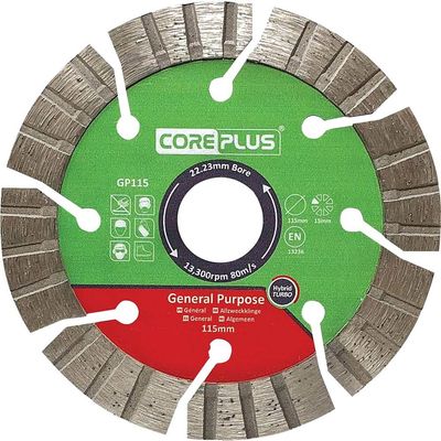Coreplus CORDBGP115 Gp115 General-Purpose Hybrid Turbo Diamond Blade 115Mm