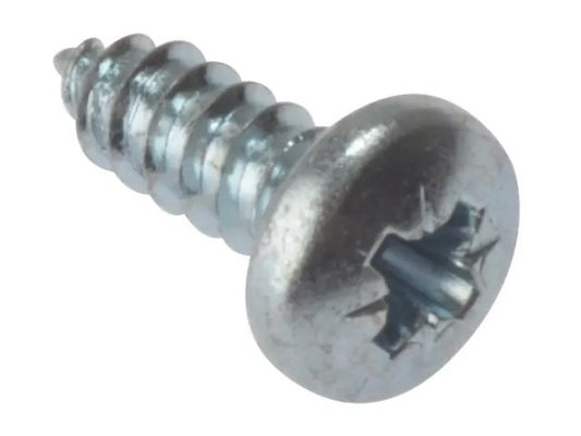 Forgefix STPP11210ZP Self-Tapping Screw Pozi Compatible Pan Head Zp 1.1/2In X 10 Box 200