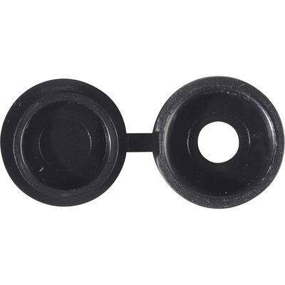Forgefix 100HCC2 Hinged Cover Cap Black No. 6-8 Bag 100