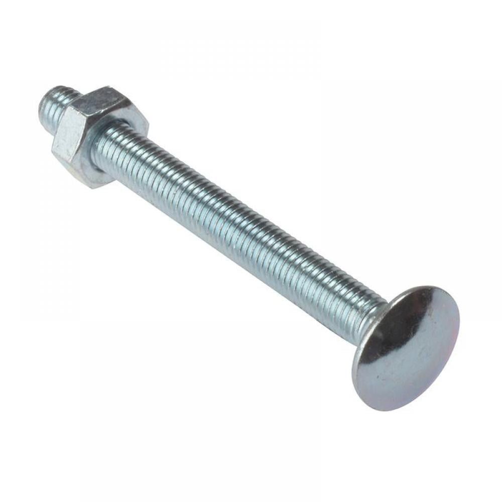 Forgefix 10CB10200 Carriage Bolt & Nut Zp M10 X 200Mm Bag 10 - Image 1
