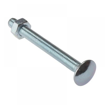 Forgefix 10CB1075 Carriage Bolt & Nut Zp M10 X 75Mm Bag 10