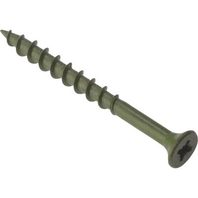 Forgefix DS4560 Decking Screw Pozi Compatible St Green Anti-Corrosion 4.5 X 60Mm Box 200