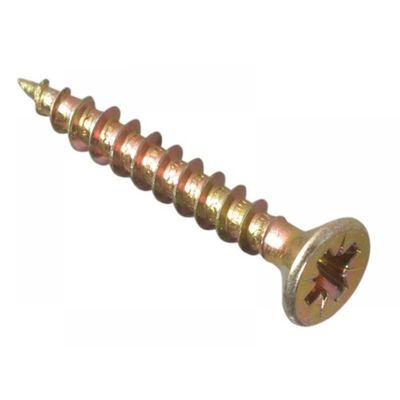 Forgefix MPS325Y Multi-Purpose Pozi Compatible Screw Csk St Zyp 3.0 X 25Mm Box 200