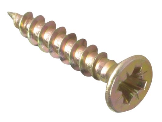 Forgefix MPS3525Y Multi-Purpose Pozi Compatible Screw Csk St Zyp 3.5 X 25Mm Box 200 - Thumbnail 2