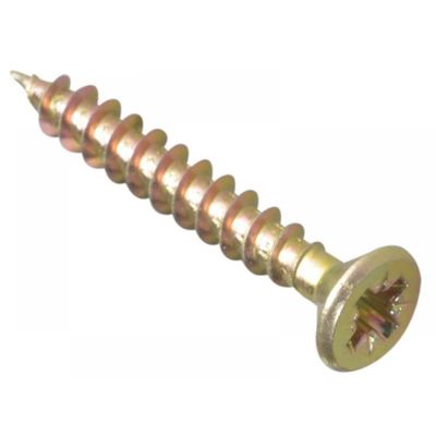 Forgefix MPS4530Y Multi-Purpose Pozi Compatible Screw Csk St Zyp 4.5 X 30Mm Box 200