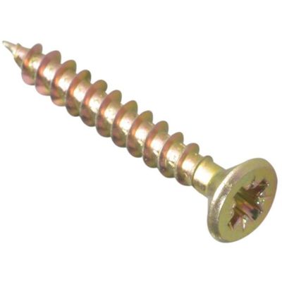 Forgefix MPS4530Y Multi-Purpose Pozi Compatible Screw Csk St Zyp 4.5 X 30Mm Box 200 - Thumbnail 2
